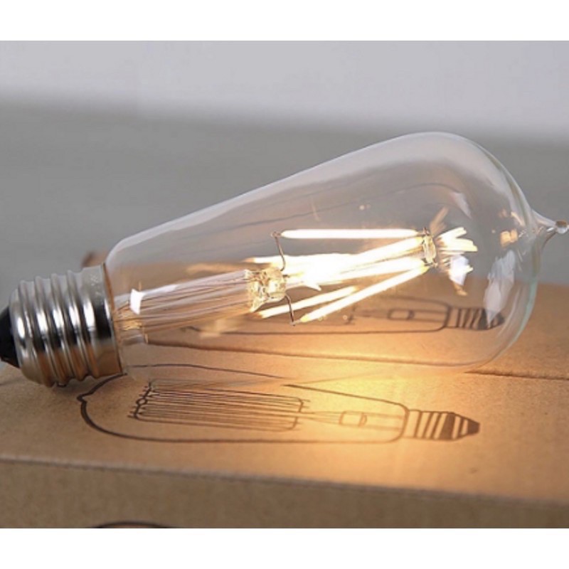 bóng st64 6w edison xài cho đèn chùm , đèn thả ánh sáng vàng | BigBuy360 - bigbuy360.vn