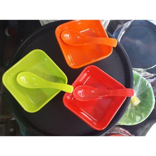 Bát nhựa phíp đựng chè, hoa quả dầm cực xịn -MẪU VUÔNG NHỎ