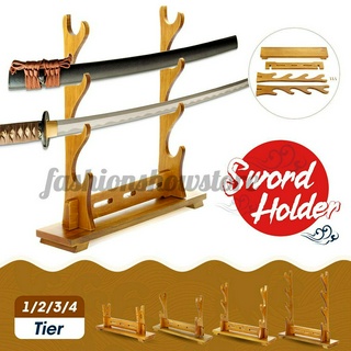Giá Đỡ Thanh Kiếm Bằng Gỗ Nhiều Tầng Tiện Dụng