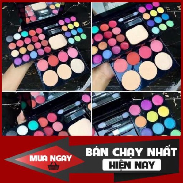 (gg3) Bộ trang điểm chuyên nghiệp đầy đủ phấn mắt,nền, má hồng, son môi, tán mày