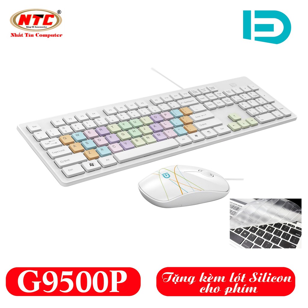 [Mã 2404EL10K giảm 10K đơn 20K] Bộ bàn phím và chuột có dây FD G9500P phiên bản Silent-