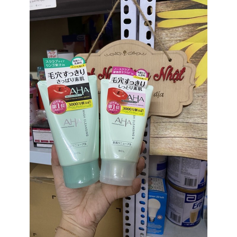 Sữa rửa mặt AHA