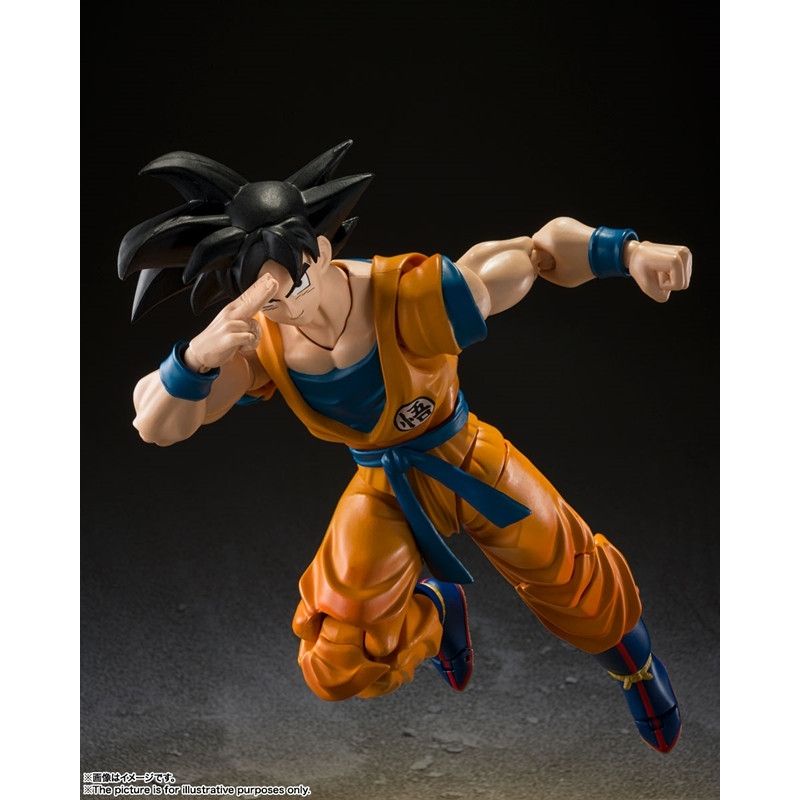 Hàng Có Sẵn Bandai SHF Nhân Vật Siêu Anh Hùng Goku Tóc Đen Trong Phim Dragon Ball SUPER HERO