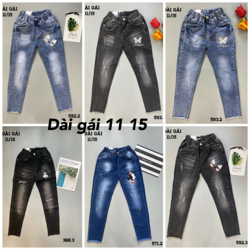 Quần jean dài cao cấp bé trai từ 28kg đến 55kg