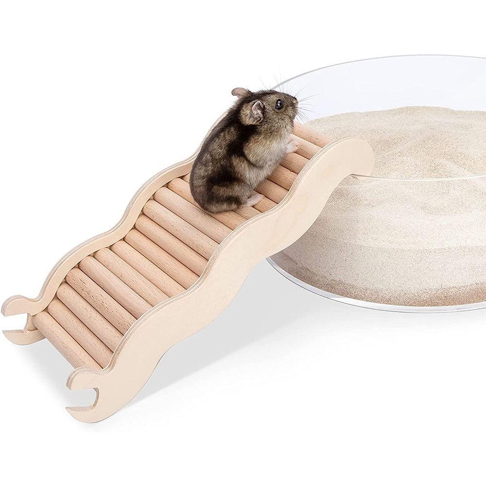 Thang Leo Bằng Gỗ Tự Nhiên Cho Chuột Hamster