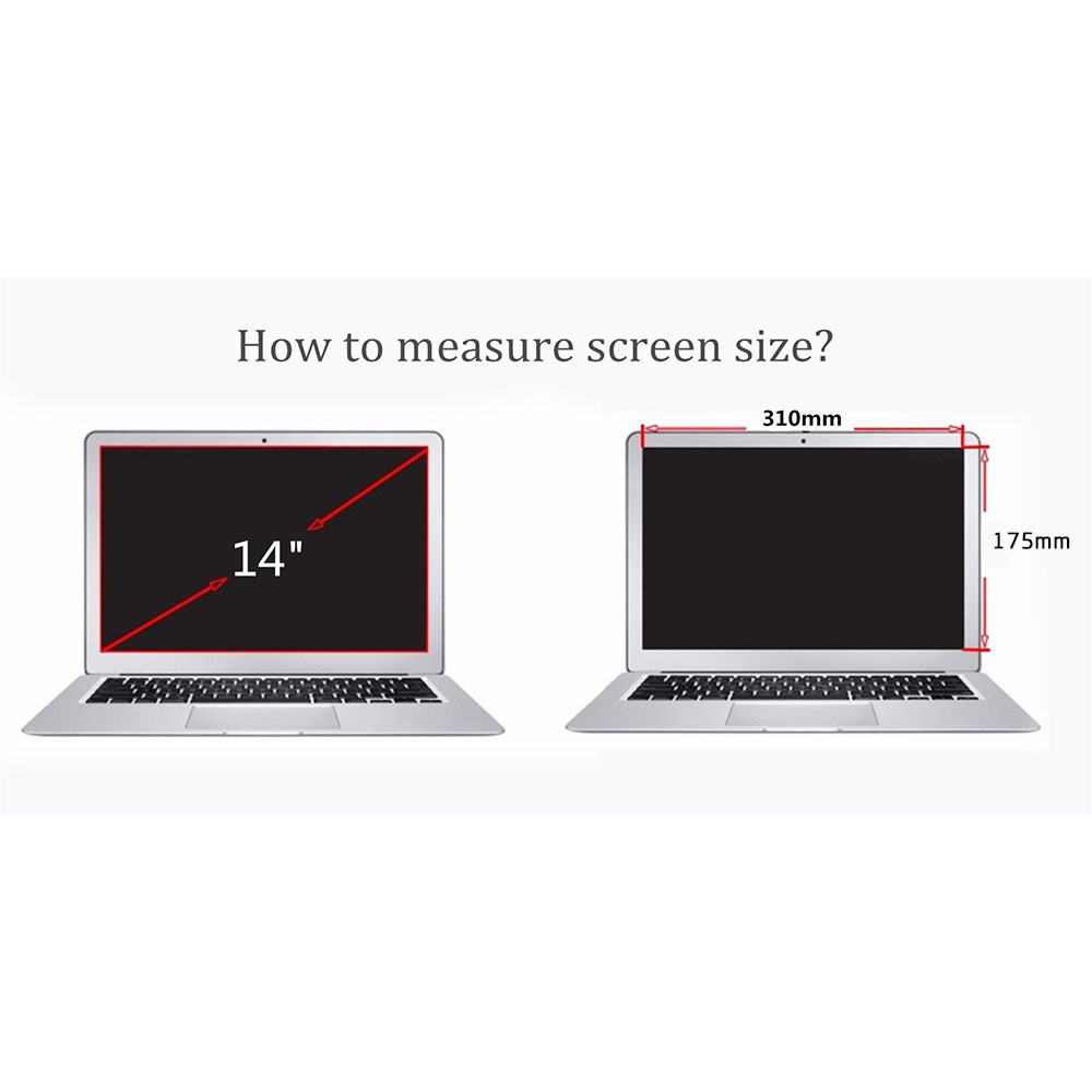 Miếng dán màn hình chống nhìn trộm 13inch 14inch 15.6inch cho laptop 16:9 | BigBuy360 - bigbuy360.vn