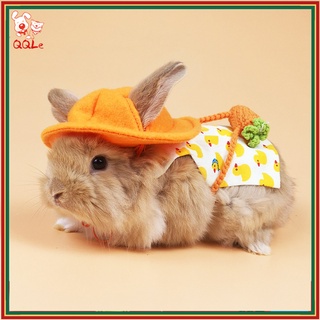 QQ Bộ Áo Liền Quần Cho Thỏ/Heo/Hamster Đi Dạo