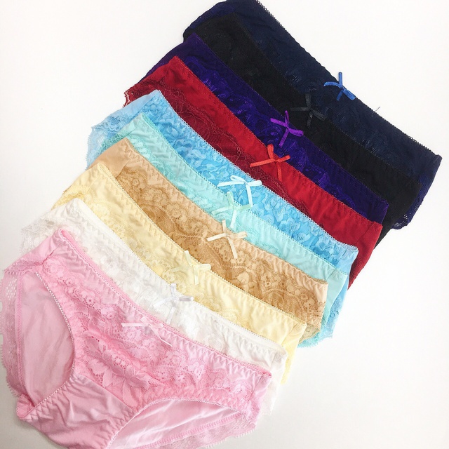 Combo 5 quần lót ren cotton mềm mát mùa hè cho nữ (Ảnh thật)