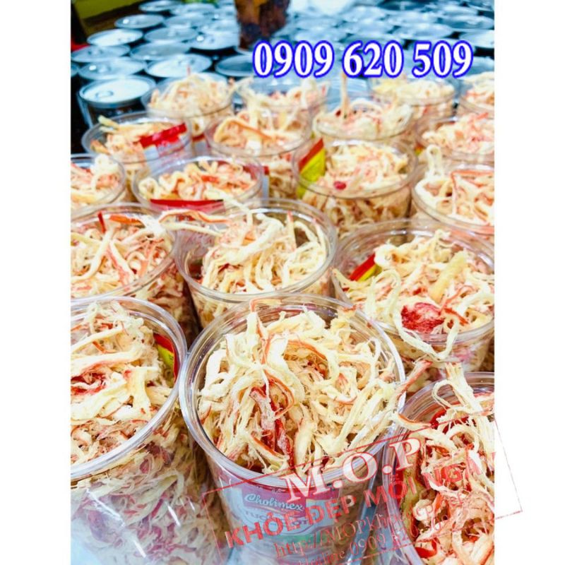 (HÀNG MỚI) HỦ 200gram KHÔ MỰC XÉ SỢI HẤP NƯỚC DỪA