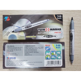 Bút lông dầu Thiên Long PM04 bút Thiên Long Pm 04 - Mực bám dính trên các vật liệu giấy bóng, nilon, nhựa