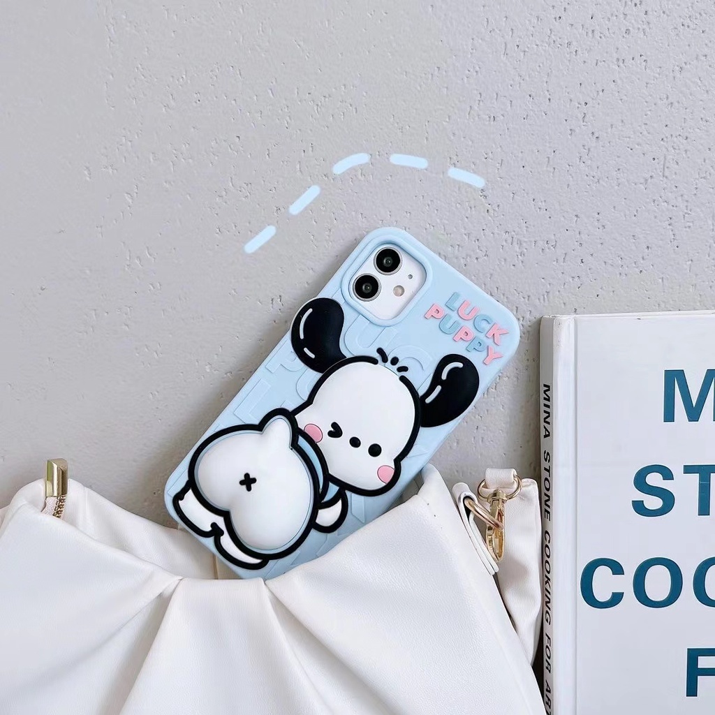 Ốp Điện Thoại Mềm Chống Rơi Họa Tiết Cún Chiapa Hoạt Hình Cho iPhone 11 / 12 / 12PRO MAX / 13PRO MAX / 7 / 8Plus