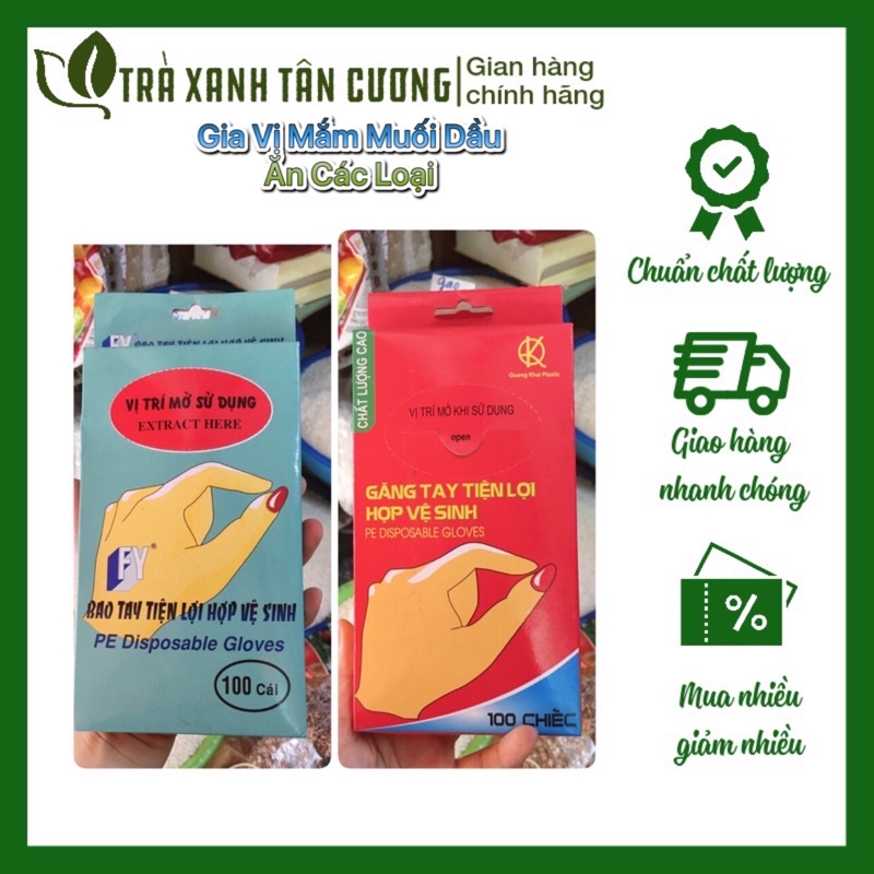 gang tay tiện lợi vệ sinh 100 chiếc