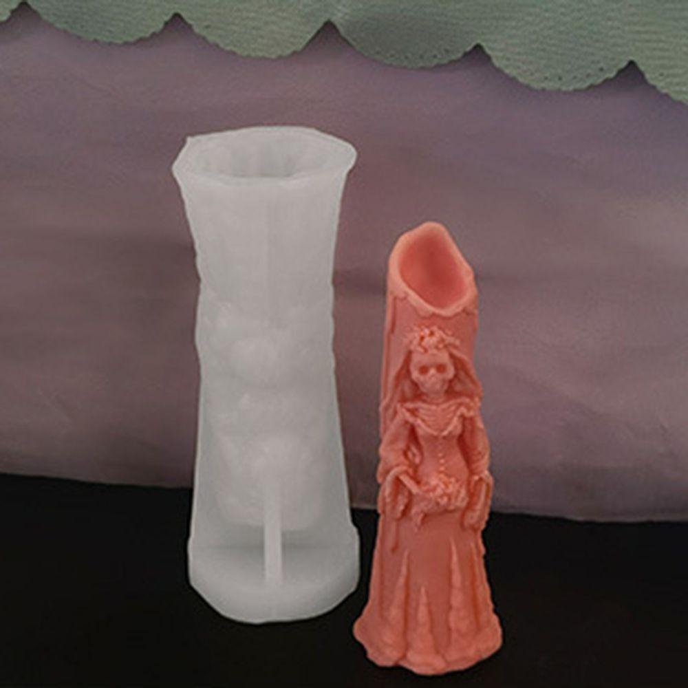 GOGOUP Khuôn Làm Nến Hình Đầu Lâu Và Bí Ngô Trang Trí Halloween