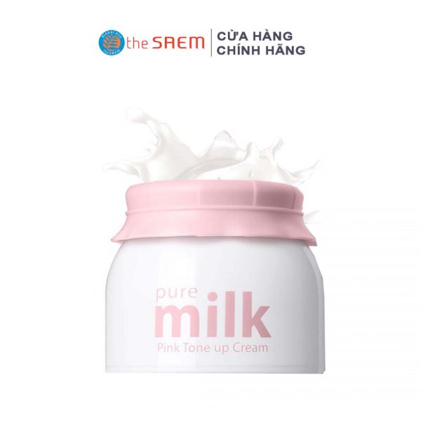 KEM DƯỠNG TRẮNG DA NÂNG TONE THE SAEM PURE PURE MILK TONE UP CREAM 50ML CHÍNH HÃNG - 10010