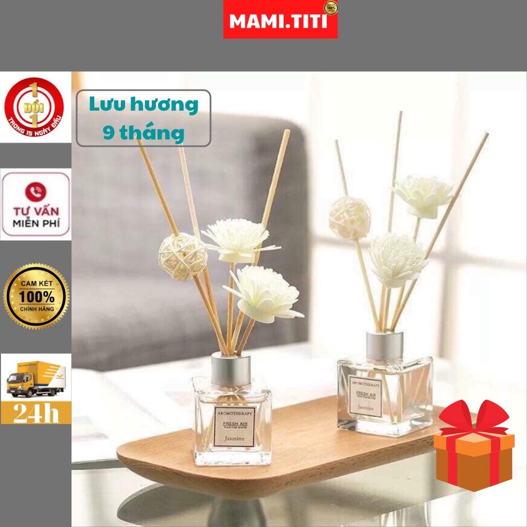 Tinh dầu thơm phòng ngủ, có nhiều mùi TẶNG kèm hoa khô dung tích 30ml lưu hương từ 6 - 9 tháng (tuỳ không gian)