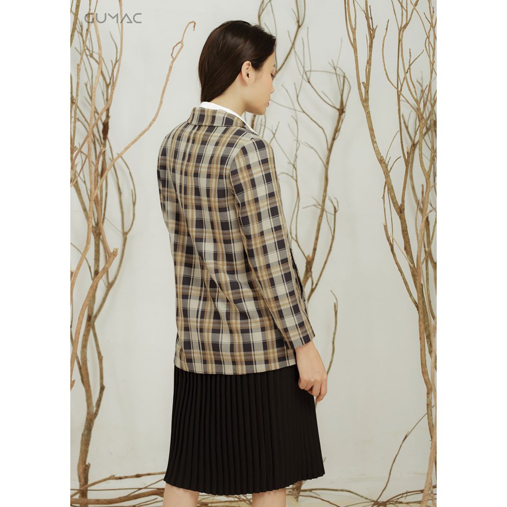 Áo vest caro 4 nút A12911 GUMAC | BigBuy360 - bigbuy360.vn