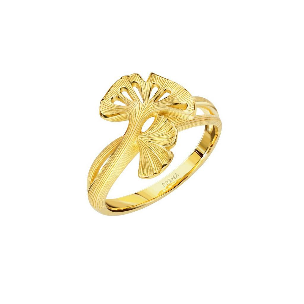 PRIMA Nhẫn vàng 24K- BST Grand Gingko - Lá Ginko - 111R2948