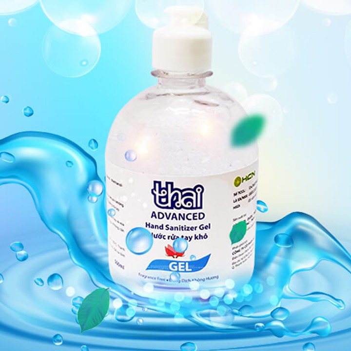 Nước rửa tay khô Thai 500ml  Advanced làm sach tay diệt hoàn toàn vi khuẩn