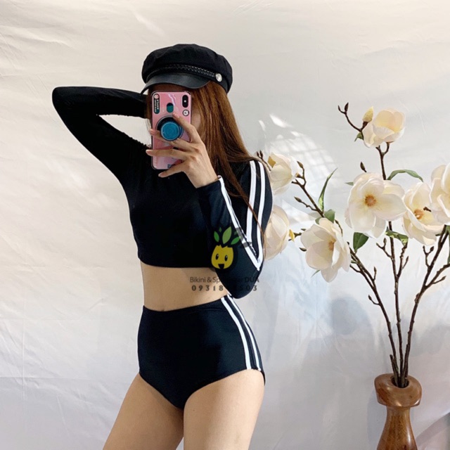 Bikini, đồ bơi tay dài đen ĐI BIỂN | BigBuy360 - bigbuy360.vn