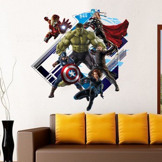 Decan dán tường 3D Avengers - Biệt đội báo thù Marvel