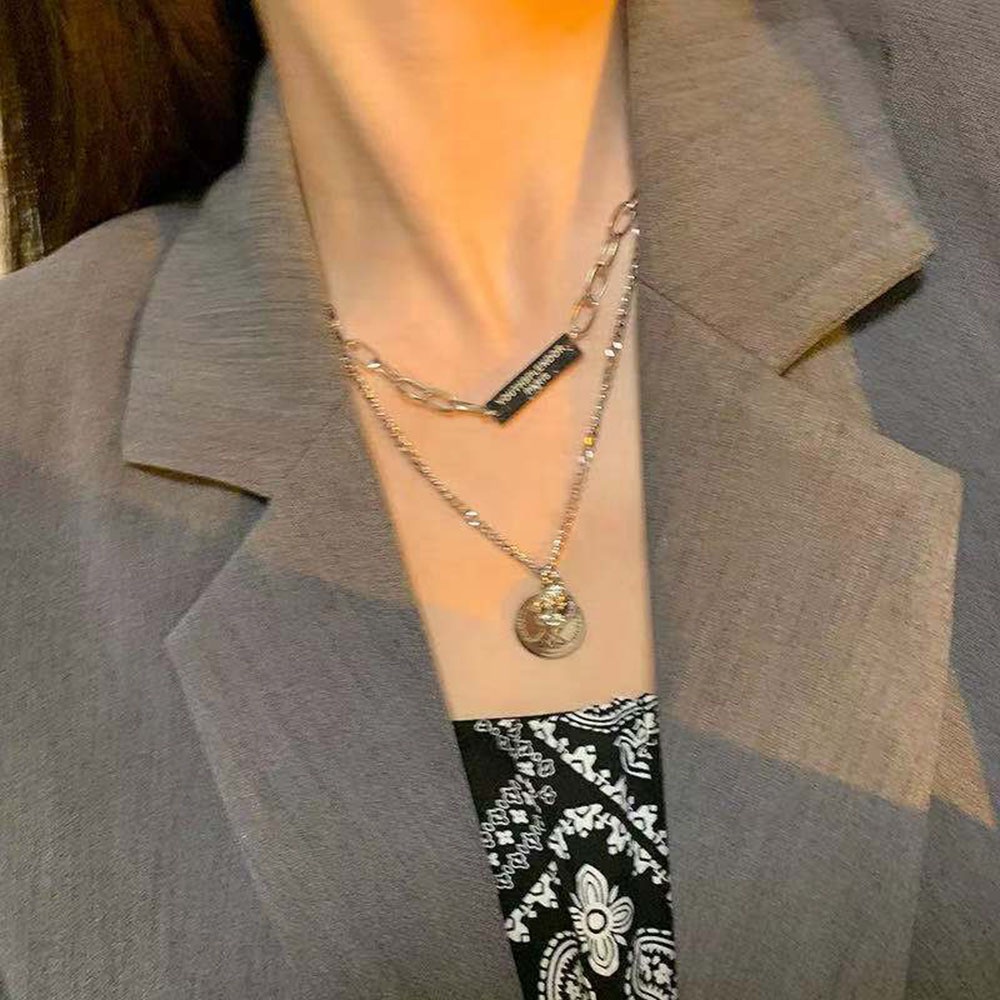 Vòng cổ choker hai lớp phong cách Harajuku cá tính