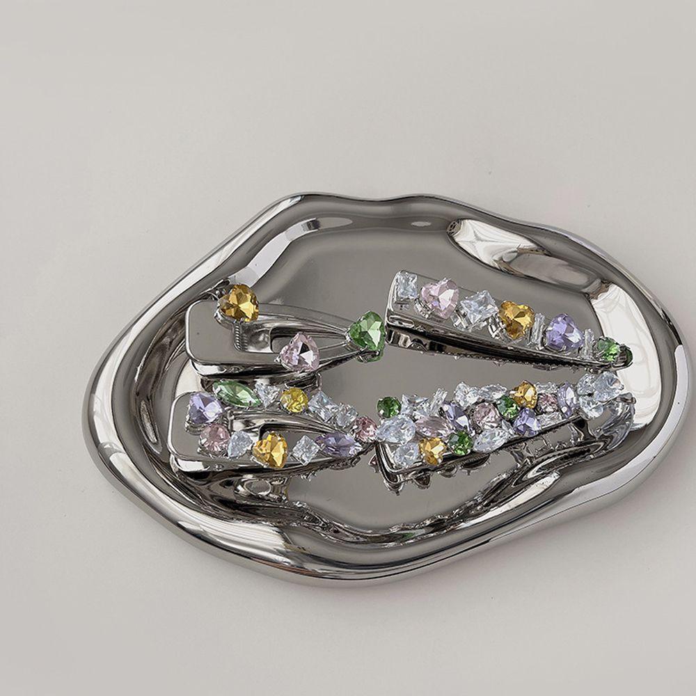 Kẹp Tóc Mỏ Vịt Rỗng Họa Tiết Hình Học Dễ Thương Cho Nữ