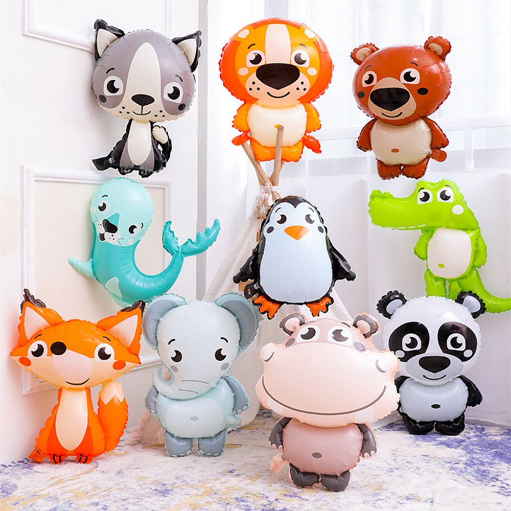 Bong Bóng Nhôm Bơm Hơi Hình Động Vật Hoạt Hình Trang Trí Tiệc Sinh Nhật Cho Bé