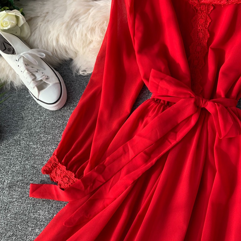 Đầm Đỏ Boho Maxi có nón - SALA - Hàng loại 1 voan chiffon mềm rũ | BigBuy360 - bigbuy360.vn