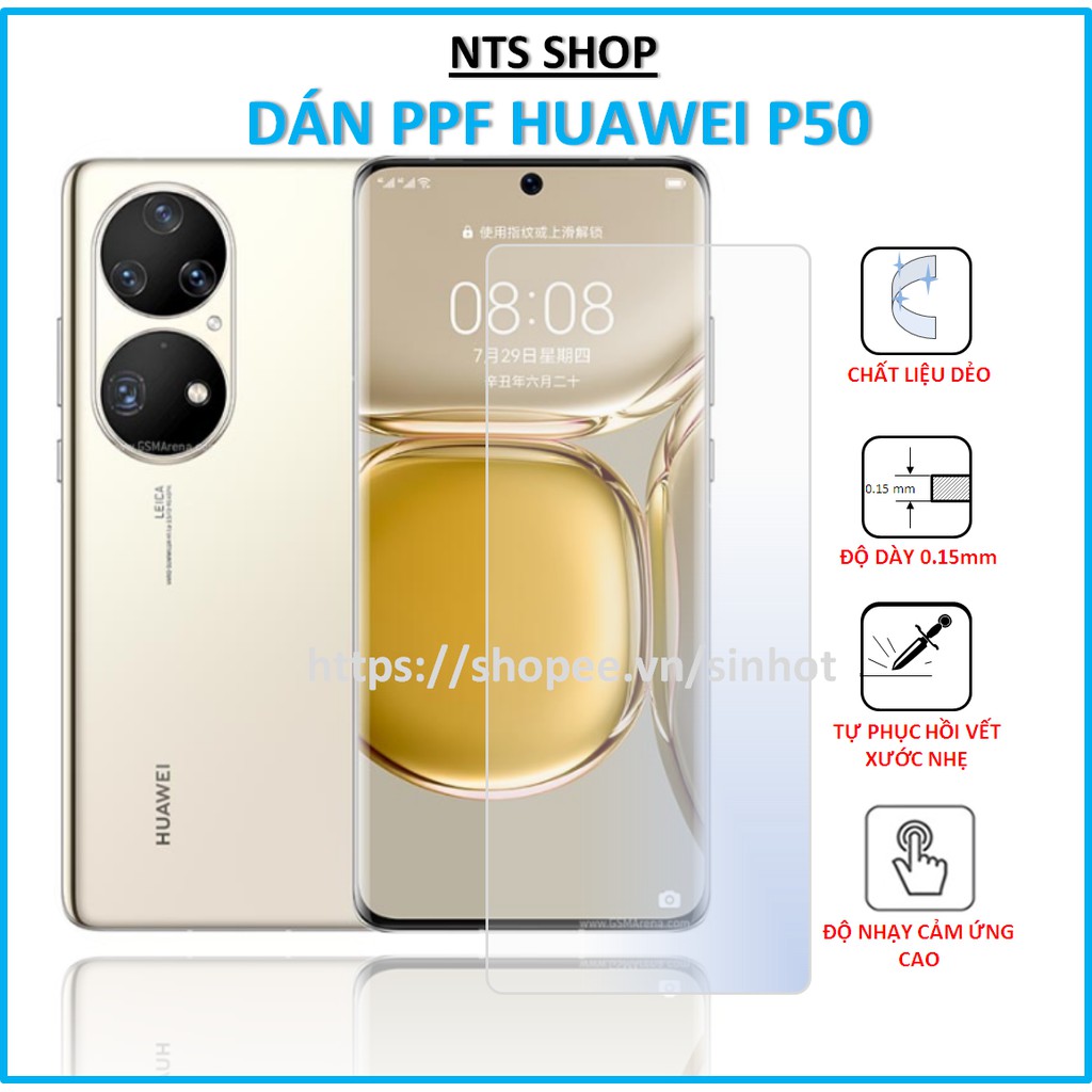Dán PPF chống xước mặt trước, sau Smartphone Huawei P50