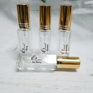 Combo 10 chai chiết nước hoa vuông 10ml kèm nhãn tự chọn