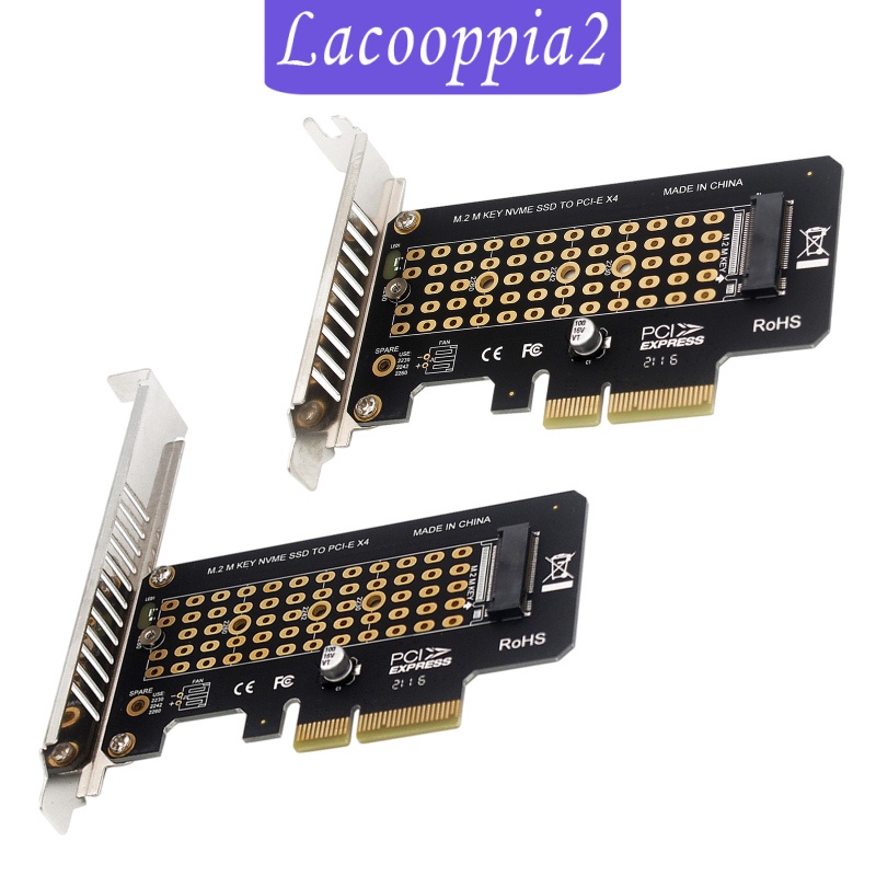 [LACOOPPIA2] PCI-E to M.2 Adapters PCI-e 3.0 Adapters Expansion Converter Adapter Card M Key +B Key Support M.2 M key NVMe SSD with PCIE Protocol