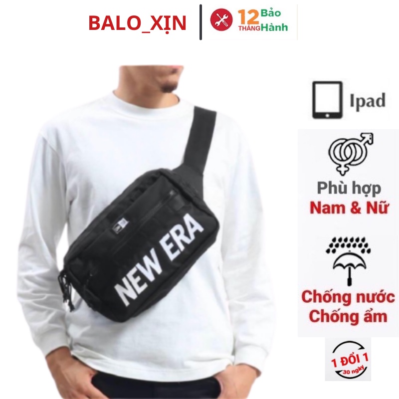 Túi đeo chéo nam Newera to đẹp thời trang nhiều ngăn vừa ipad chống nước phong cách Hàn quốc QASA