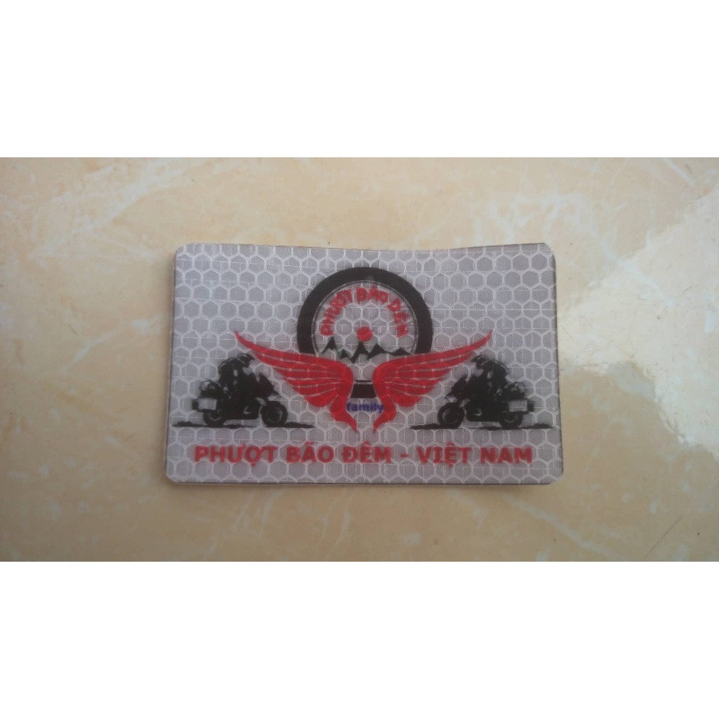 logo phượt , tem phượt , logo phản quang , tem xe