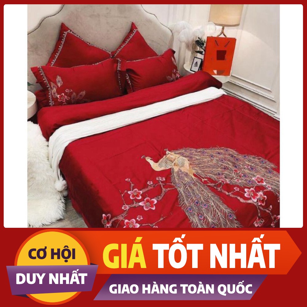 Bộ chăn ga lụa cưới mẫu hit hot năm 2020