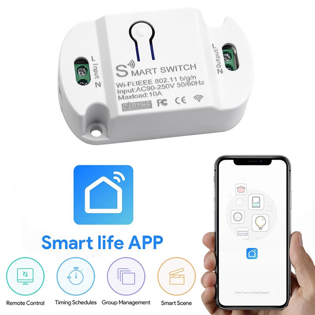 Runbu-WiFi Smart Switch Wireless WiFi Timer Phone Remote Control Smart Home Automation Modules