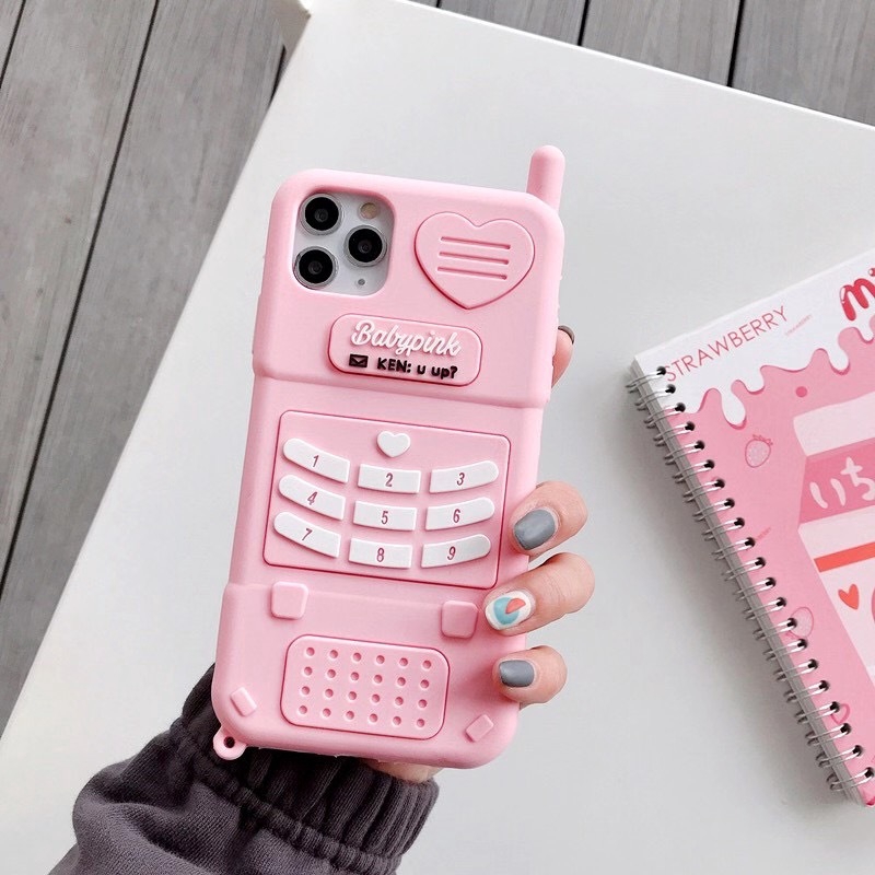 Ốp lưng iphone điện thoại baby pink 6/6plus/6s/6splus/7/7plus/8/8plus/x/xr/xs/11/12/pro/max/plus/promax -Awifi Case B2-2