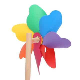 Chong chóng xoay bằng gỗ dùng trang trí sân / vườn / nhà cửa và làm đồ chơi cho trẻ em 