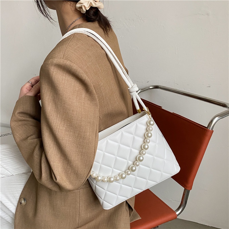 Túi Đeo Chéo Nhỏ Đính Ngọc Trai Thời Trang Mùa Hè Cao Cấp Phổ Biến