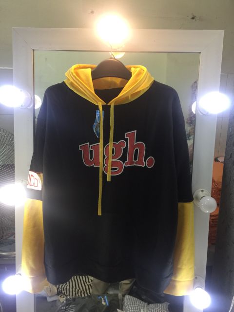 ÁO HOODIE NỈ PHỐI THÂN 2 MÀU UGH | BigBuy360 - bigbuy360.vn