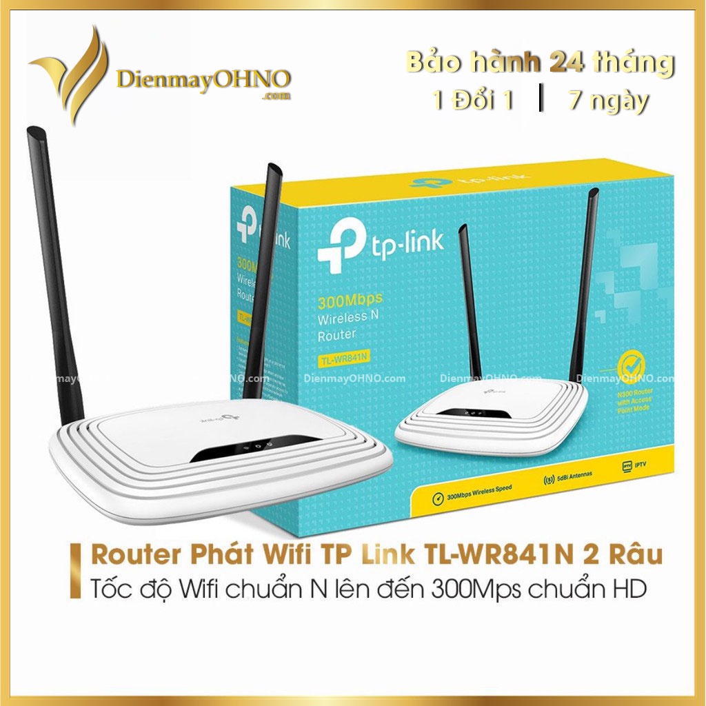 Thiết Bị Đầu Phát WIFI TP LINK 841N Cục Phát Sóng Wifi 2 Râu Tốc Độ Cao - OHNO VIỆT NAM