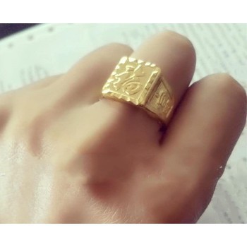 Dây Chuyền Dẹt và Nhẫn Phát Lộc - cao cấp Hàn Quốc
