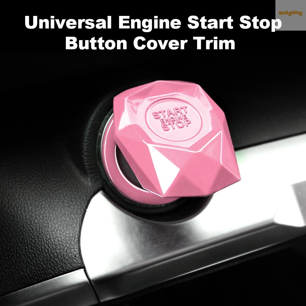 Ready in stock Car Engine Start Stop Button Cover Trim Ignition Sticker Car Interior Decoration Universal