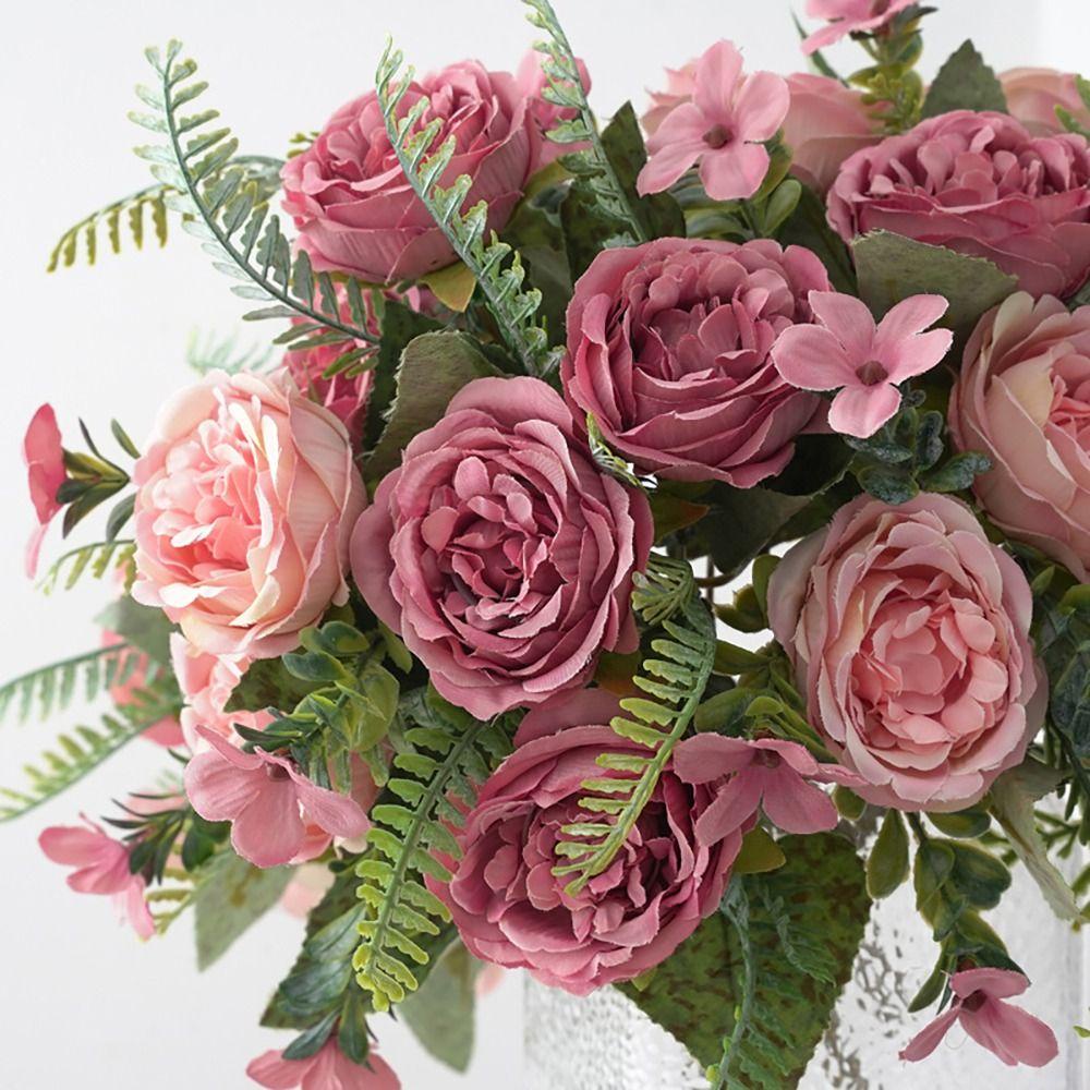 LAKAMIER Bó Hoa Giả Trang Trí Tiệc Cưới