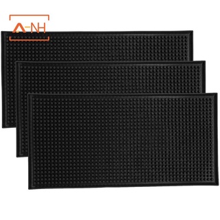 Set 3 thảm lót màu đen cho quầy bar 12 inchx6inch