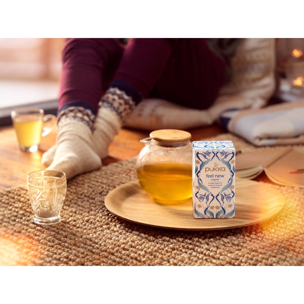 Trà hữu cơ Pukka Feel New Organic Tea detox thanh lọc cơ thể