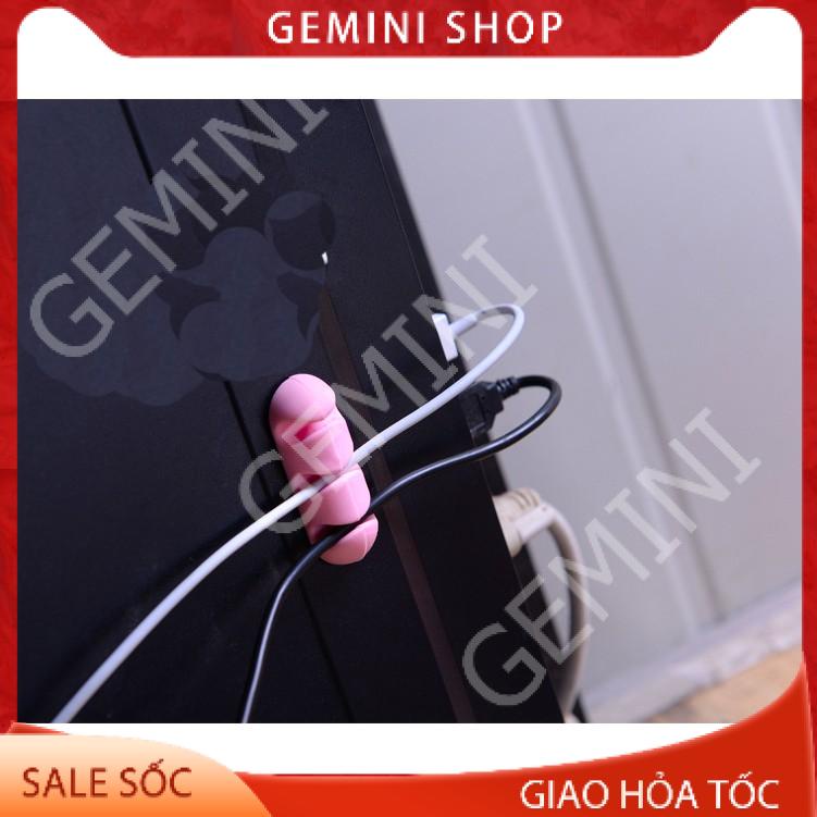 Kẹp Cố Định giá đỡ Dây sạc Cáp dây điện nẹp dây sạc chống rối Silicone 3 Lỗ Tiện Dụng A629