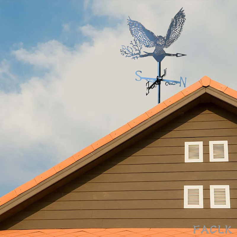 Classic European Animal Windmills Style Weathervane Farm Scene Garden Stake Weather Vane Wind Direction Indicator