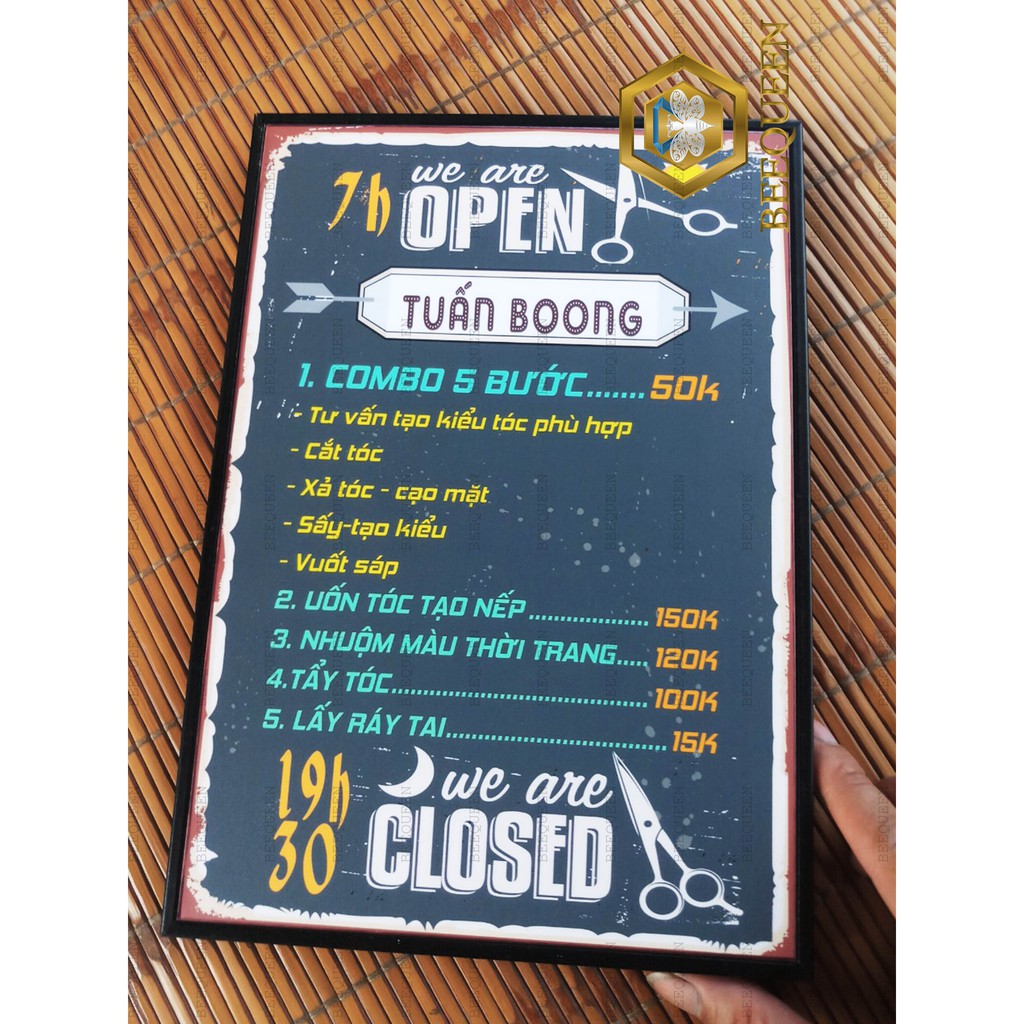 [20 Mẫu] Menu BarberShop - Salon - Nail - Mi.. Thiết Kế Theo Yêu Cầu