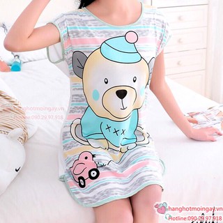 Đầm ngủ gấu siêu dễ thương DN41