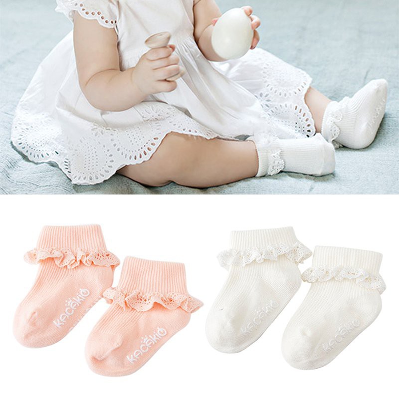Đôi tất chân cotton thoáng mát và đáng yêu cho bé gái
